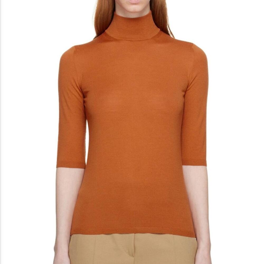 Max mara burnt orange turtleneck